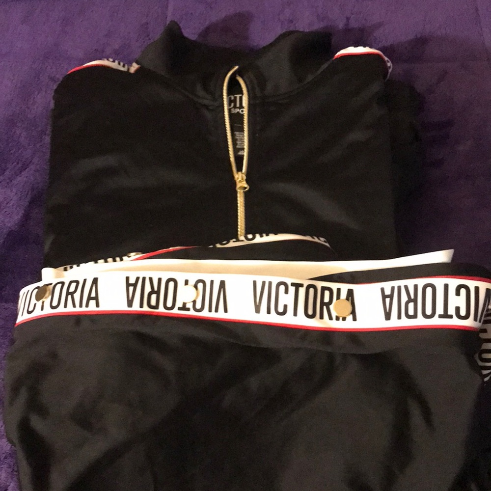 Victoria Secret Sport Jacket and Pants Outfit Size Large